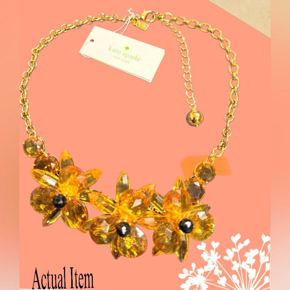 NWT - Kate Spade Brilliant Blooming Flower Necklace